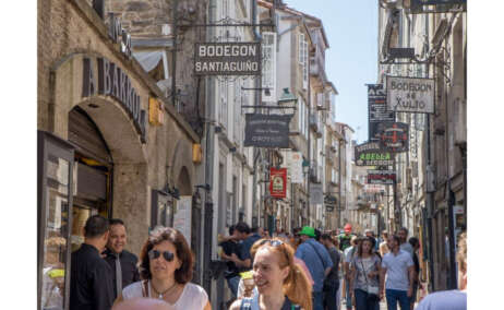Rua do Franco. Foto Turismo de Santiago de Compostela