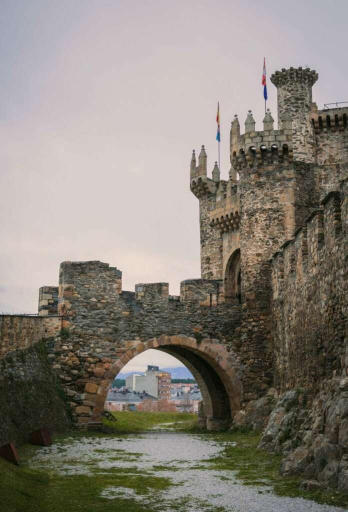 Castillo templario en Ponferrada. 