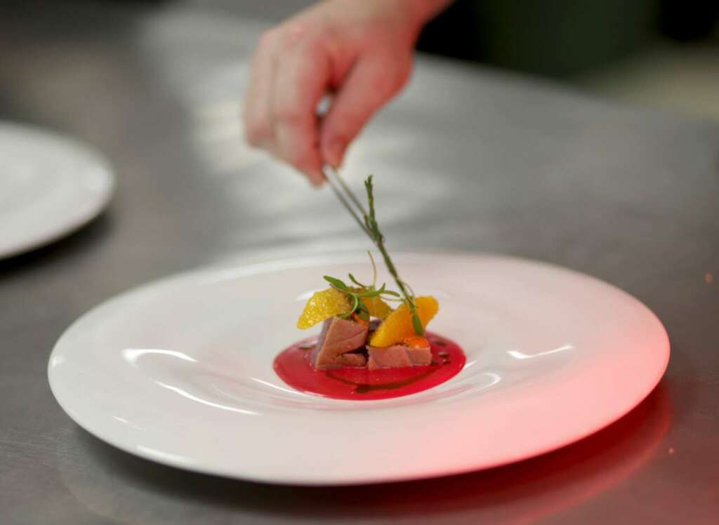 Un plato del restaurante Casa Romántica