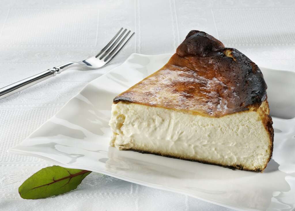 Tarta de queso de La Viña en San Sebastián.