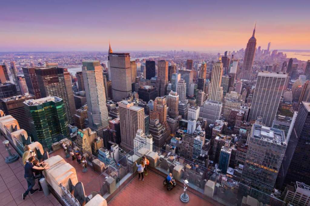 Vistas desde el mirador Top of The Rock.