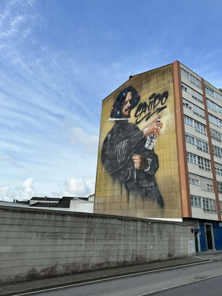 Mural en el barrio de Canido