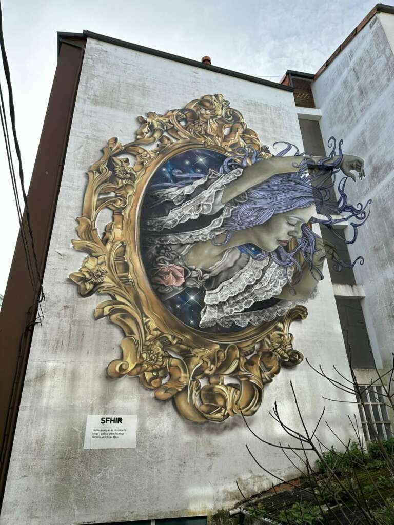 Mural del barrio de Canido, en Ferrol