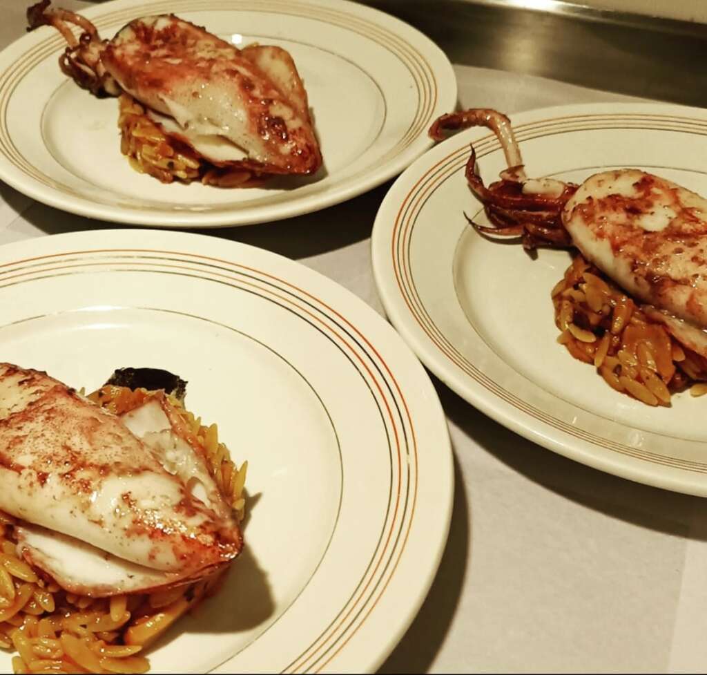 Calamares de potera en Timón Bar (Ferrol)