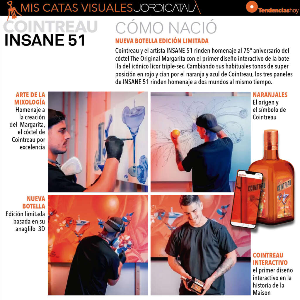 Insane 51 ha diseñado la nueva botella de Cointreau