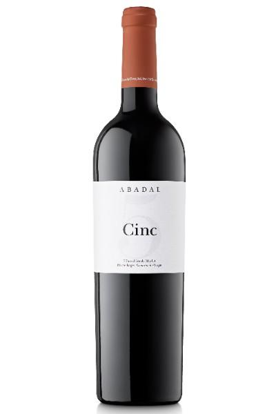 Botella vino ABADAL Cinc Merlot 2019