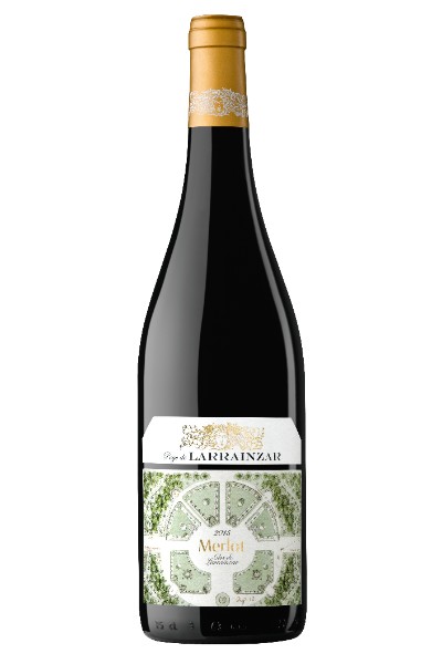 Botella de vino Pago de LARRAINZAR Merlot 2015