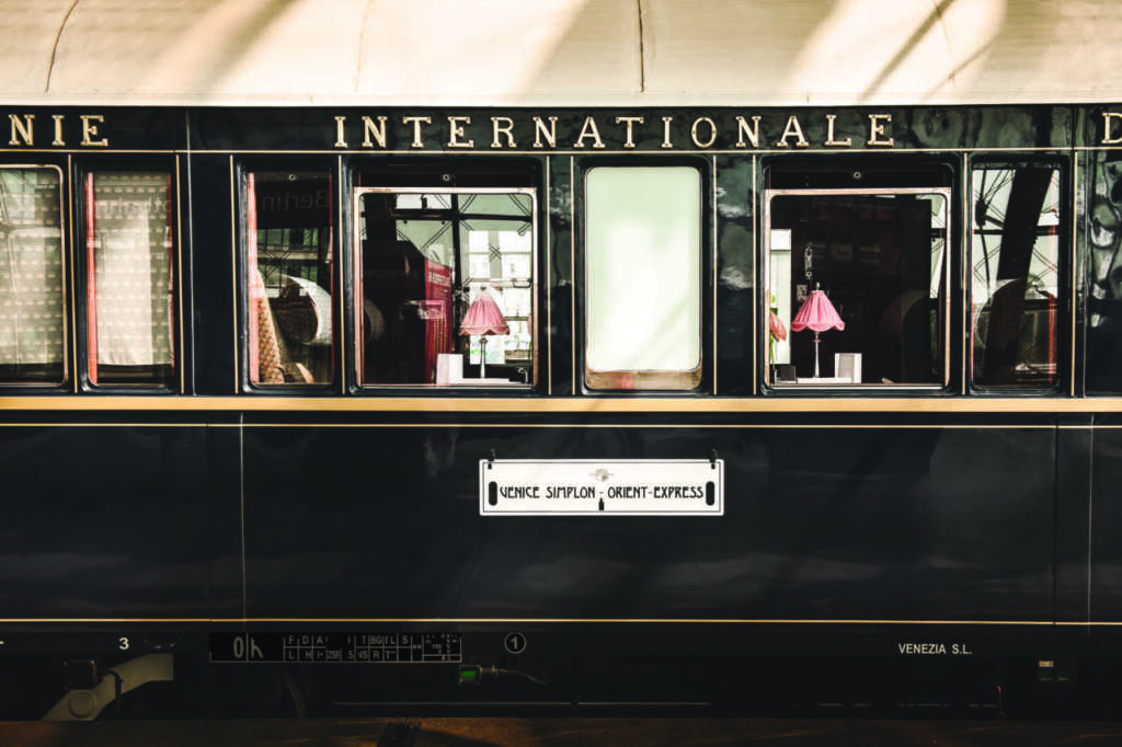 Exterior de un vagón del Venice Simplon-Orient Express.