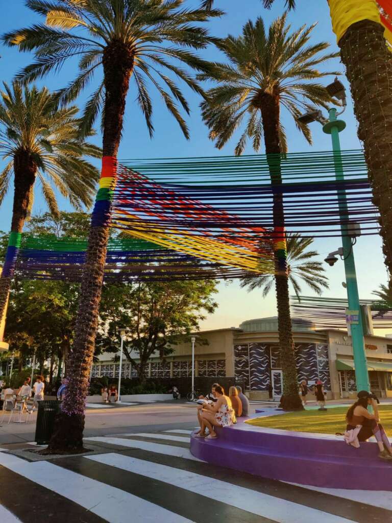 Vista de la calle peatonal Lincoln Road, en Miami Beach