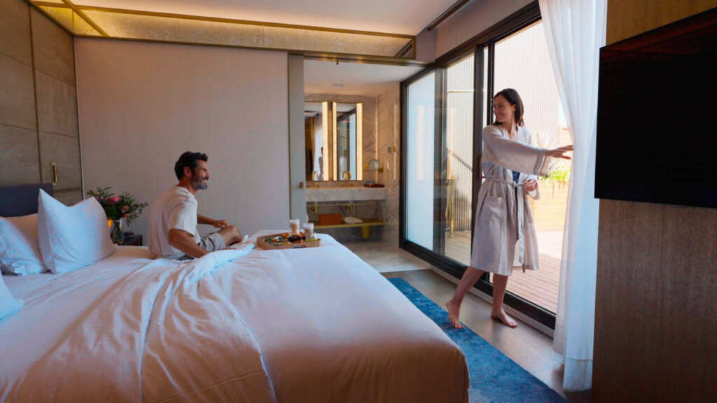Una de las habitaciones del hotel Almanac Barcelona