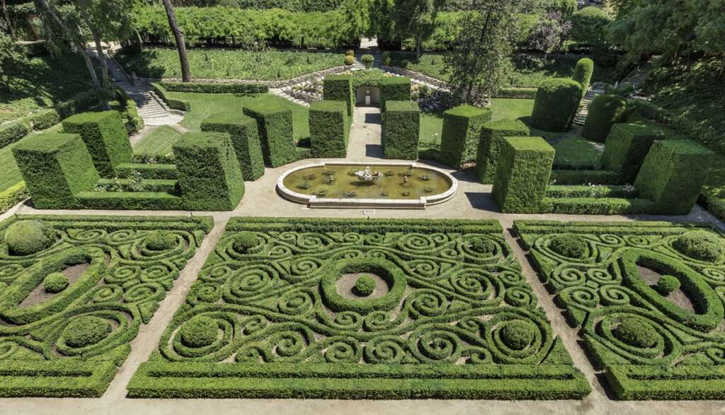 El jardín secreto del Palacio de Liria de Madrid