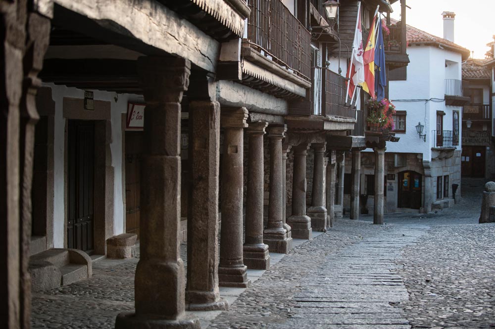 El pueblo La Alberca en la Sierra de Francia de Salamanca