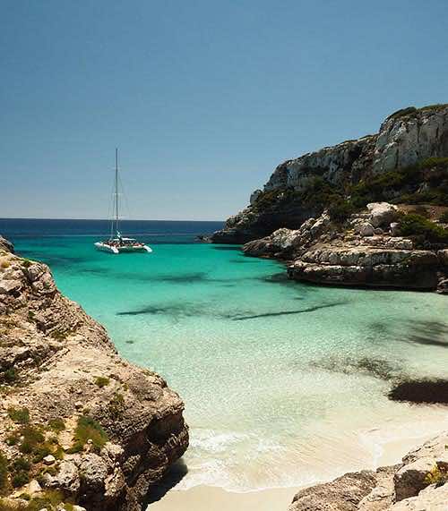 La cala Es Marmols