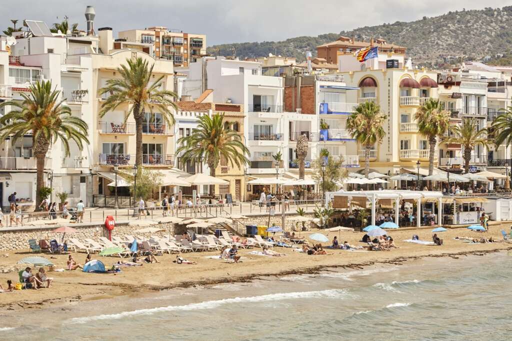 Una de las playas de Sitges