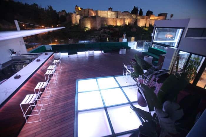 La terraza Batik en Málaga