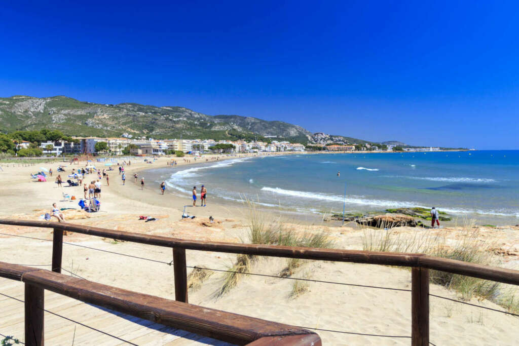 La playa del Carregador en Alcossebre