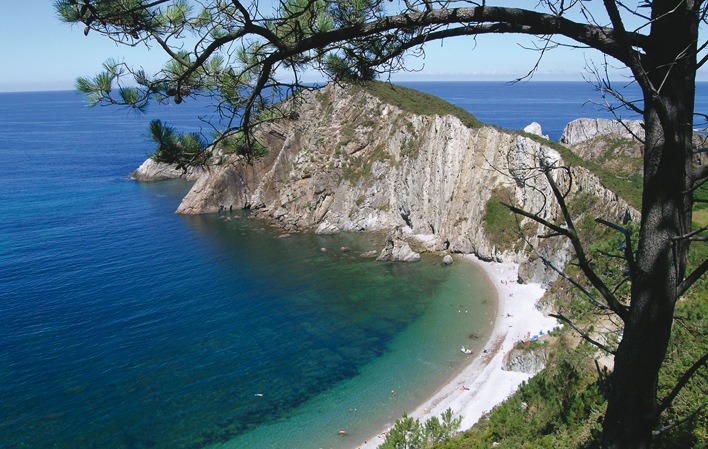 La playa del Silencio en Cudillero