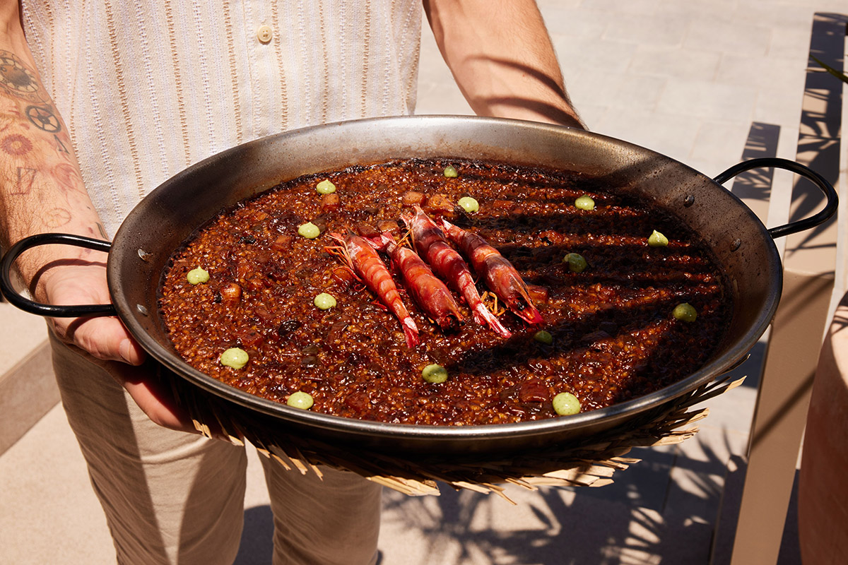 Arroz de sepia y gamba roja de Huelva
