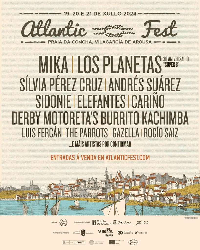 El cartel del Atlantic Fest 2024