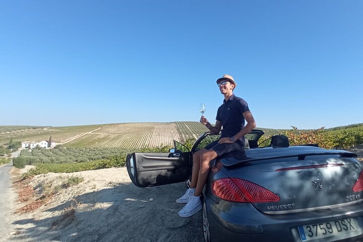 La cata de vinos de día completo con coche descapotable en Córdoba
