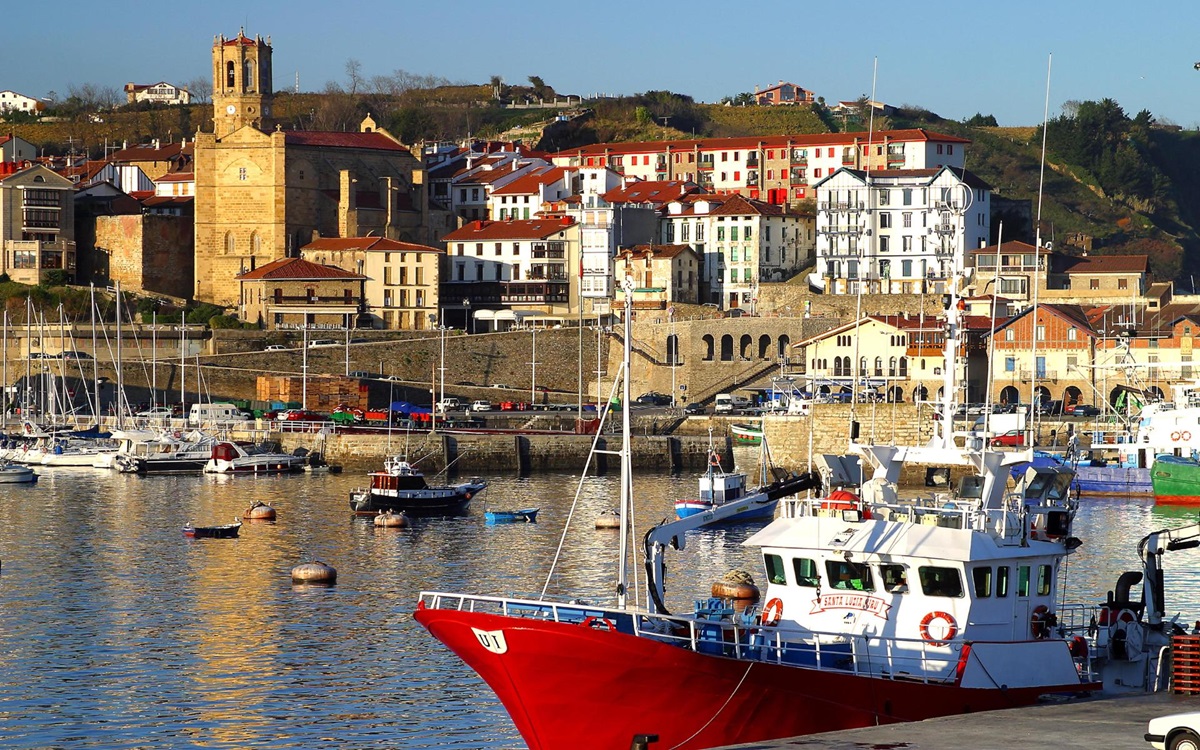 El puerto de Getaria, en Gipuzkoa