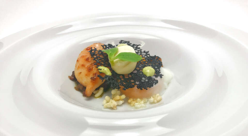 Uno de los platos de la Escuela de Hostelería de Toledo