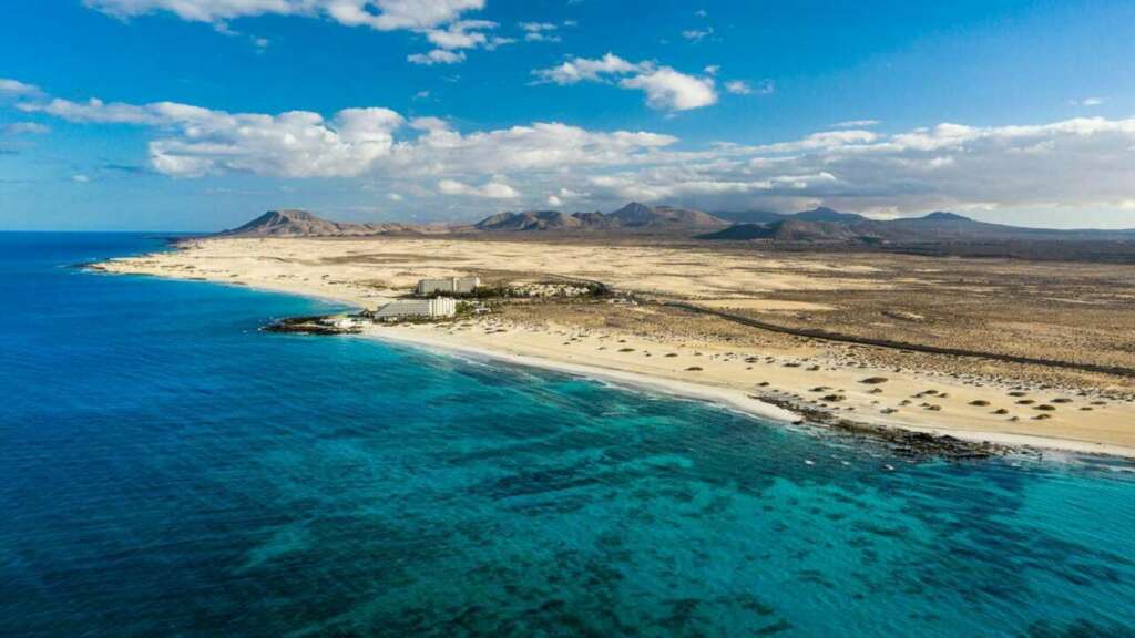 La playa de Corralejo en Fuerteventura
