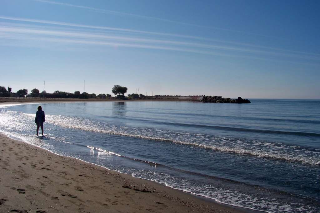 La playa del Cristo en Estepona