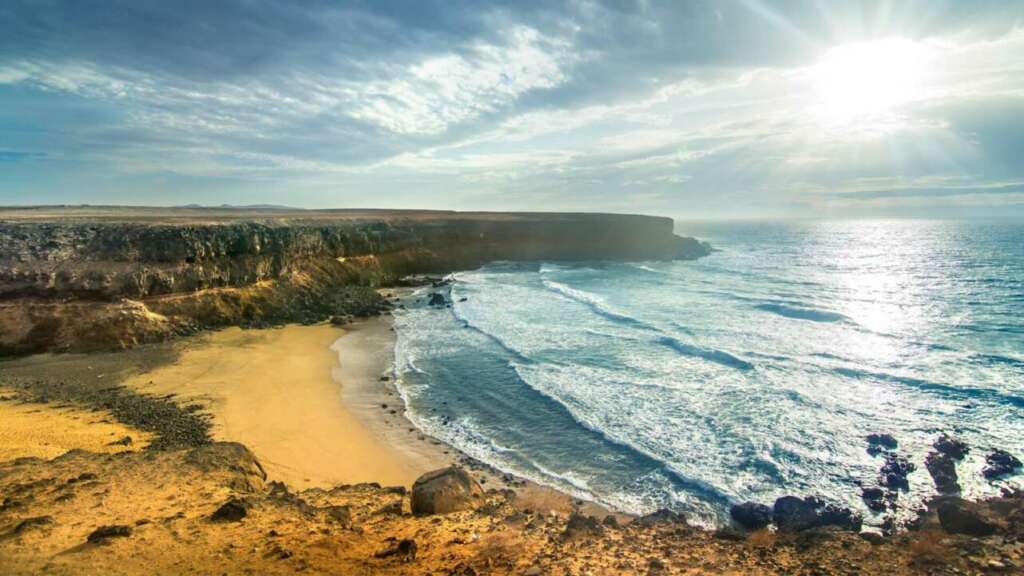 La playa de Esquinzo en Fuerteventura