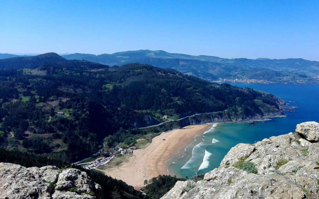La playa de Laga en Bizkaia