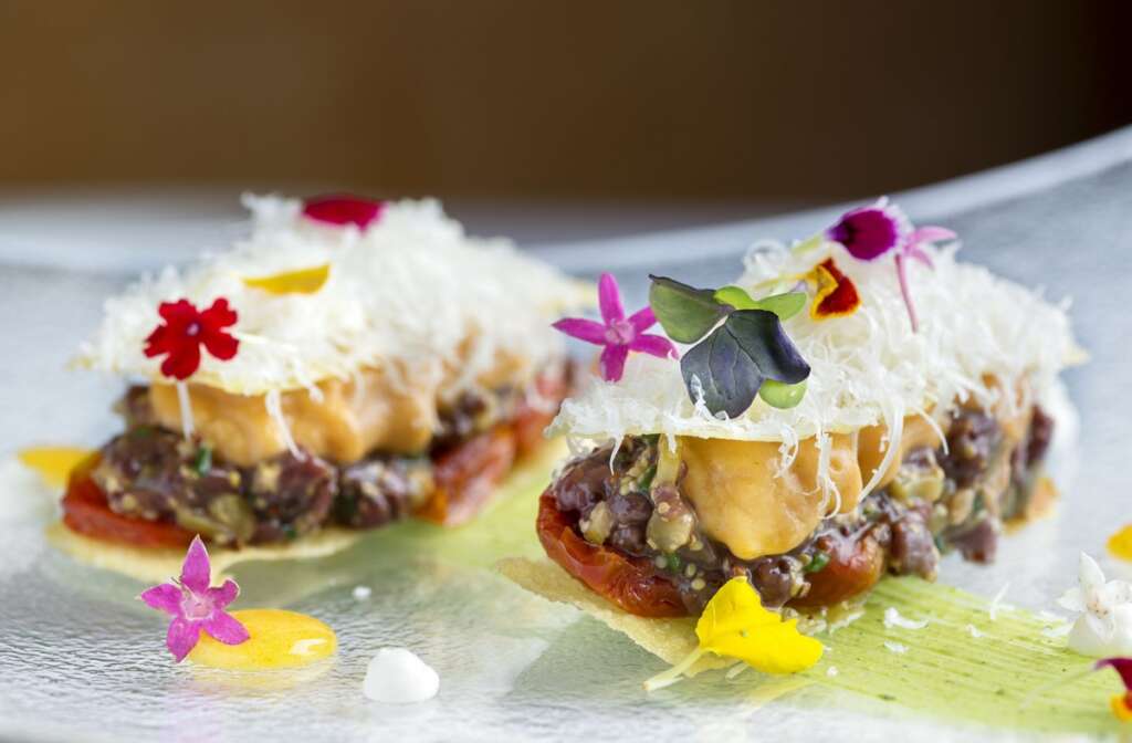 Uno de los platos del restaurante Víctor Sánchez-Beato