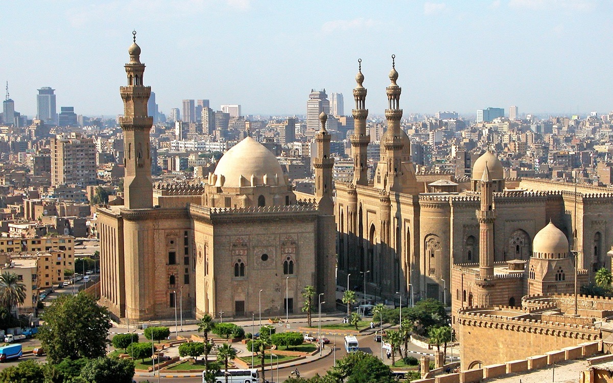 La ciudad de El Cairo en Egipto