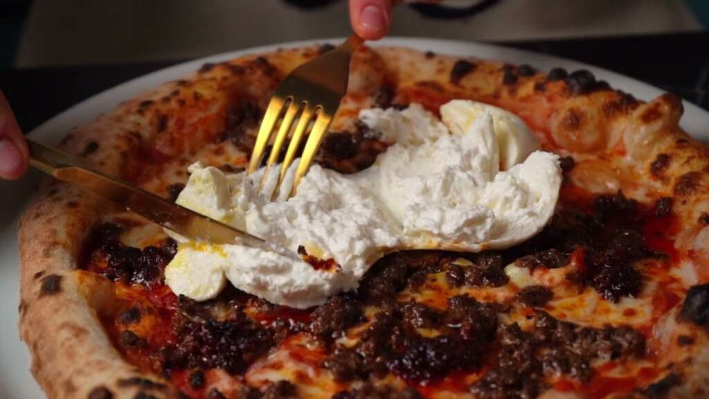 Una de las pizzas del restaurante italiano Che Ragazzi