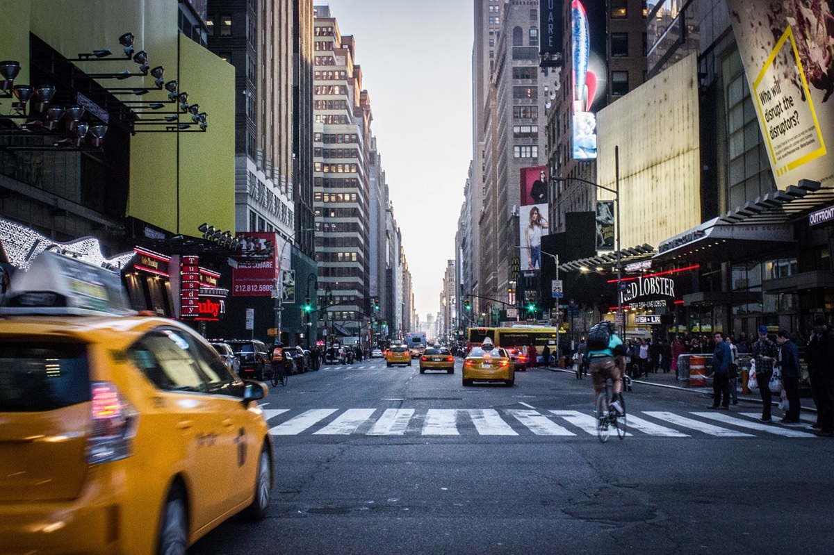 Un taxi en la ciudad de Nueva York