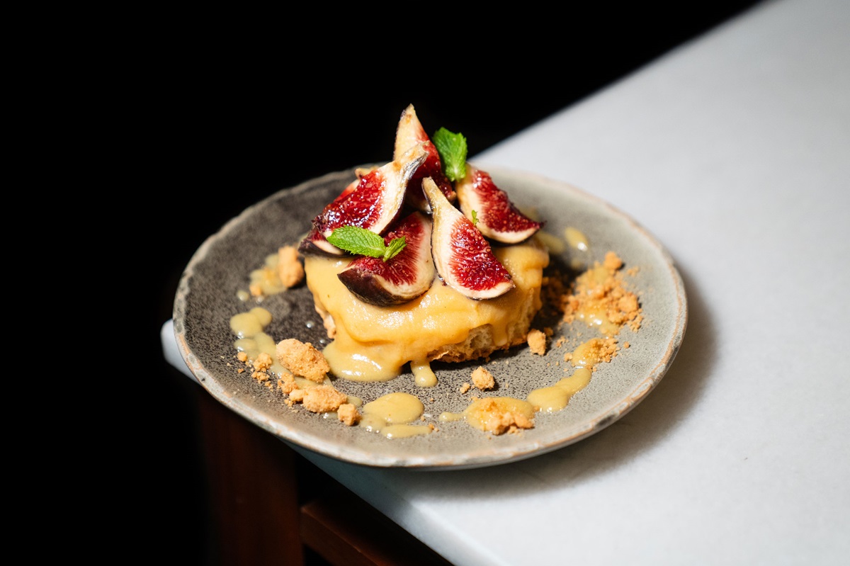 El bizcocho frangipane, con miel, higo y almendras
