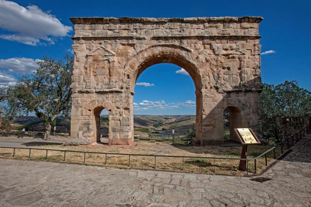 El pueblo de Medinaceli en Soria
