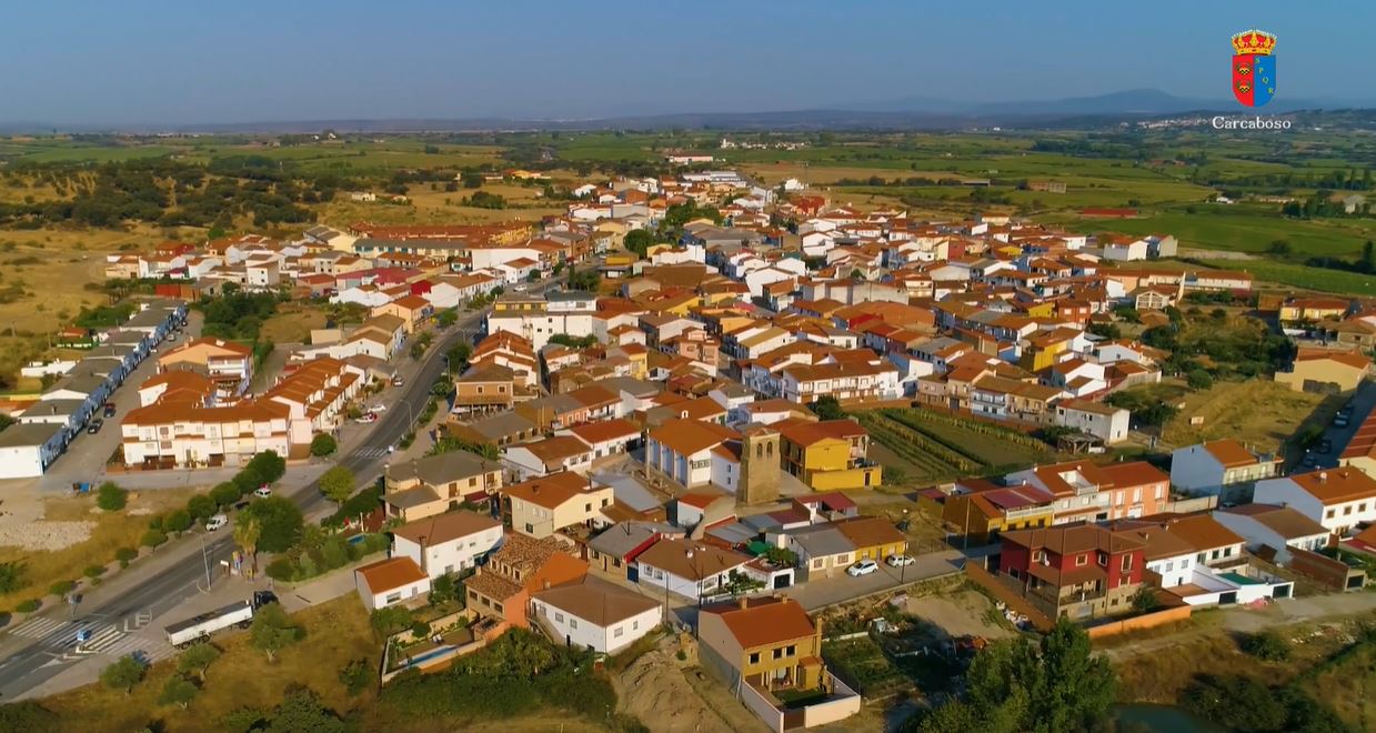 El pueblo de Carcaboso en Cáceres