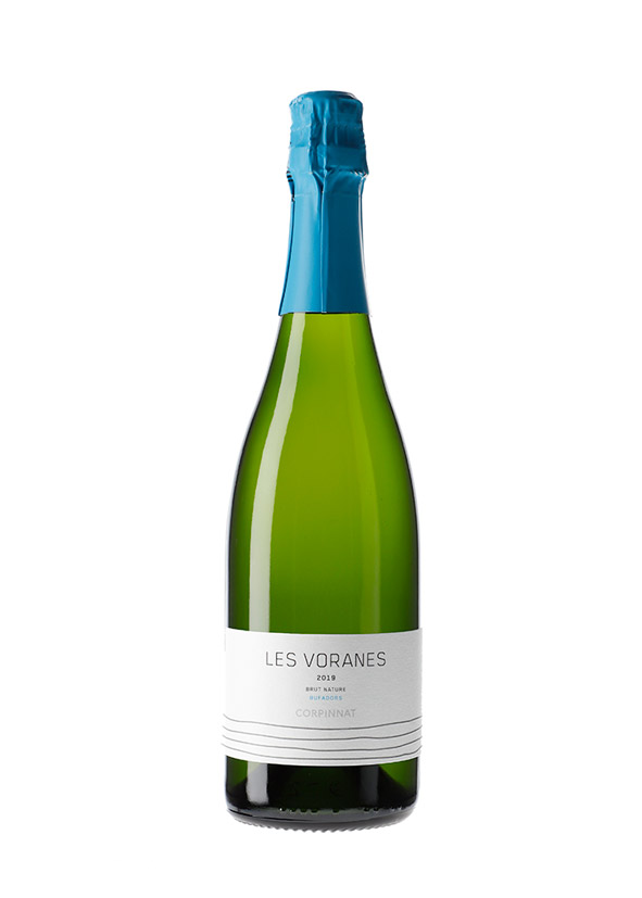 Una botella del Bufadors Les Voranes Brut Nature