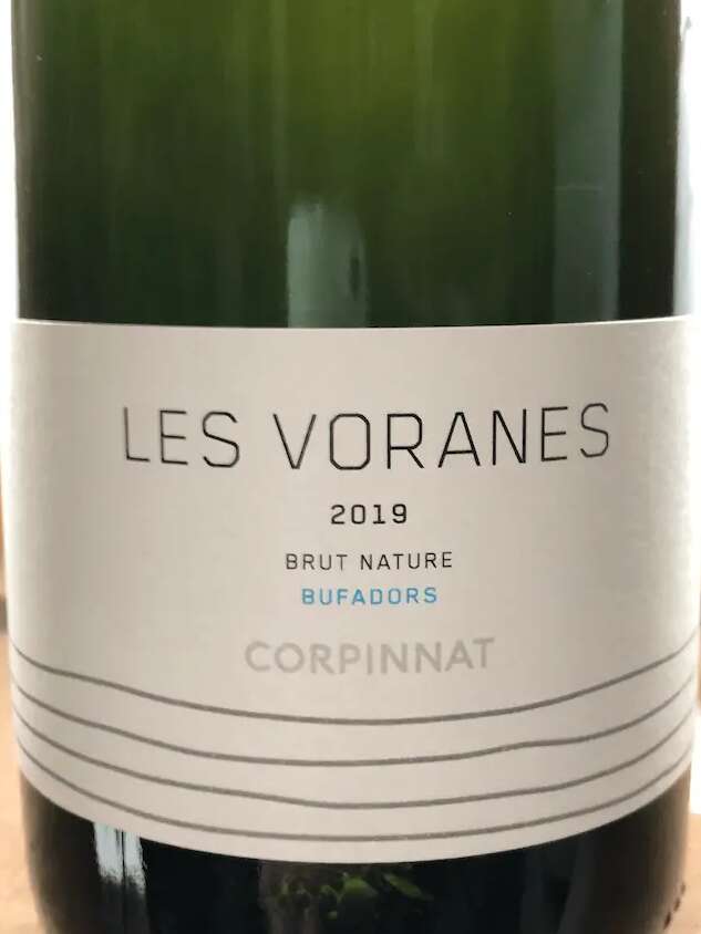 La etiqueta del Bufadors Les Voranes Brut Nature