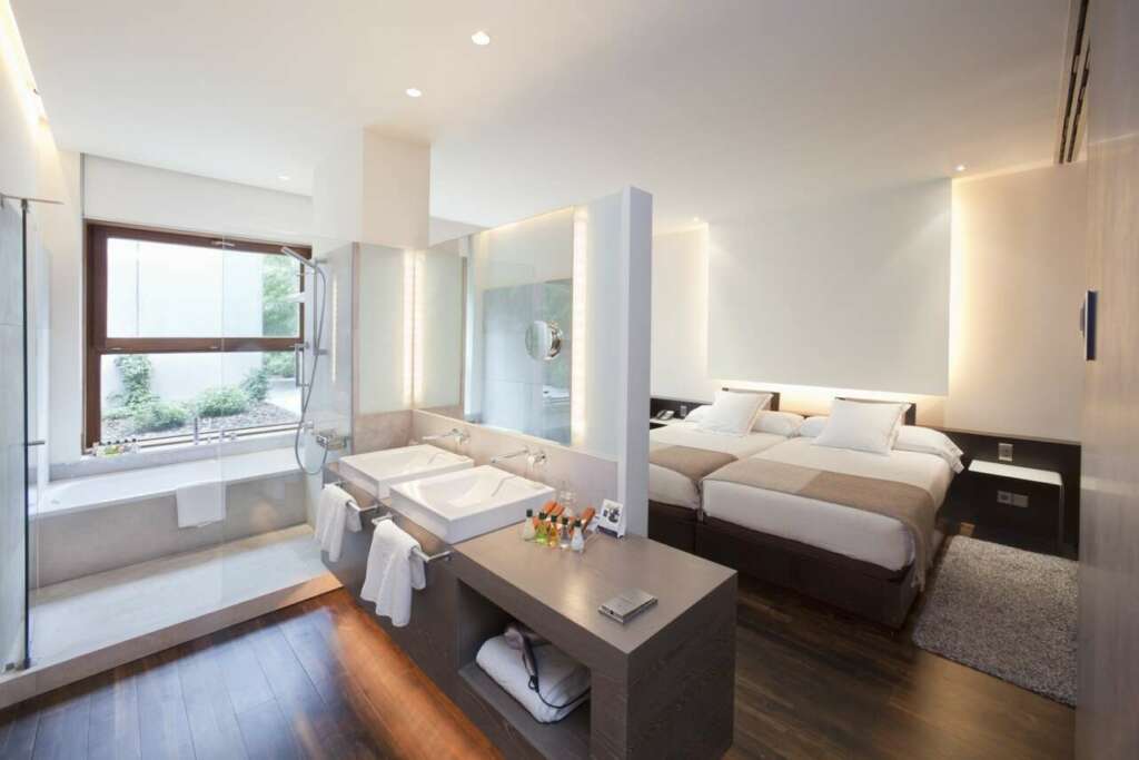 Una de las habitaciones del Parador de Alcalá de Henares