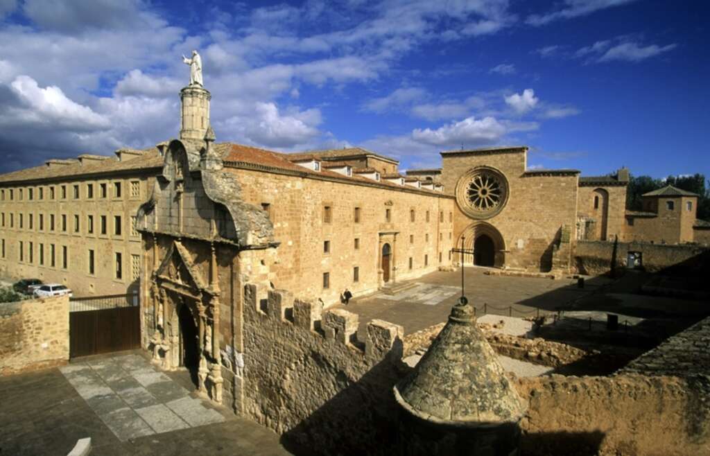 El pueblo de Santa María de Huerta en Soria