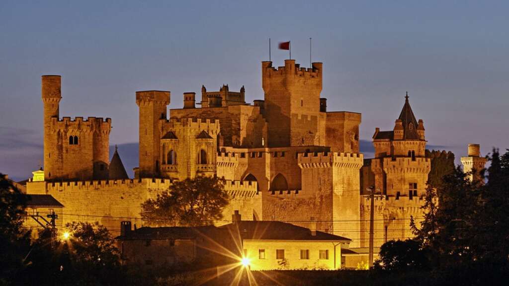 El pueblo de Olite en Navarra
