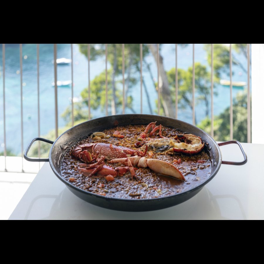 Uno de los arroces del restaurante del parador