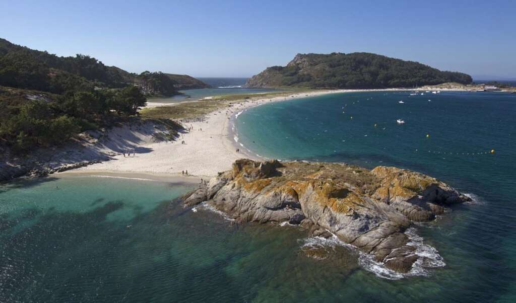 La playa de Rodas en las Islas Cíes