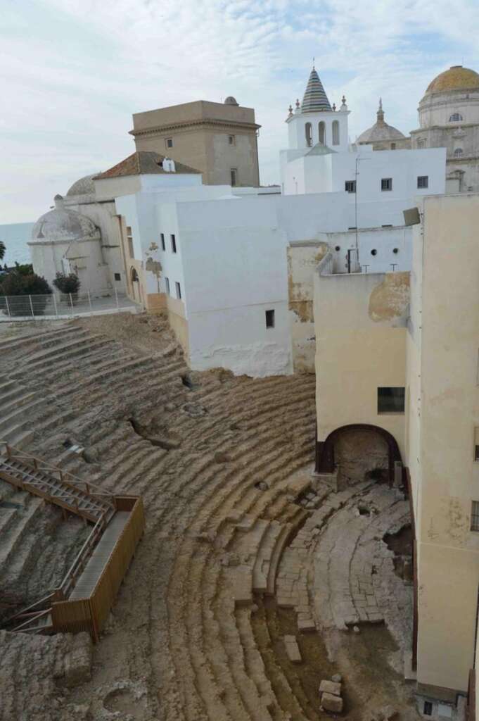 Una de las partes del Teatro Romano de Cádiz