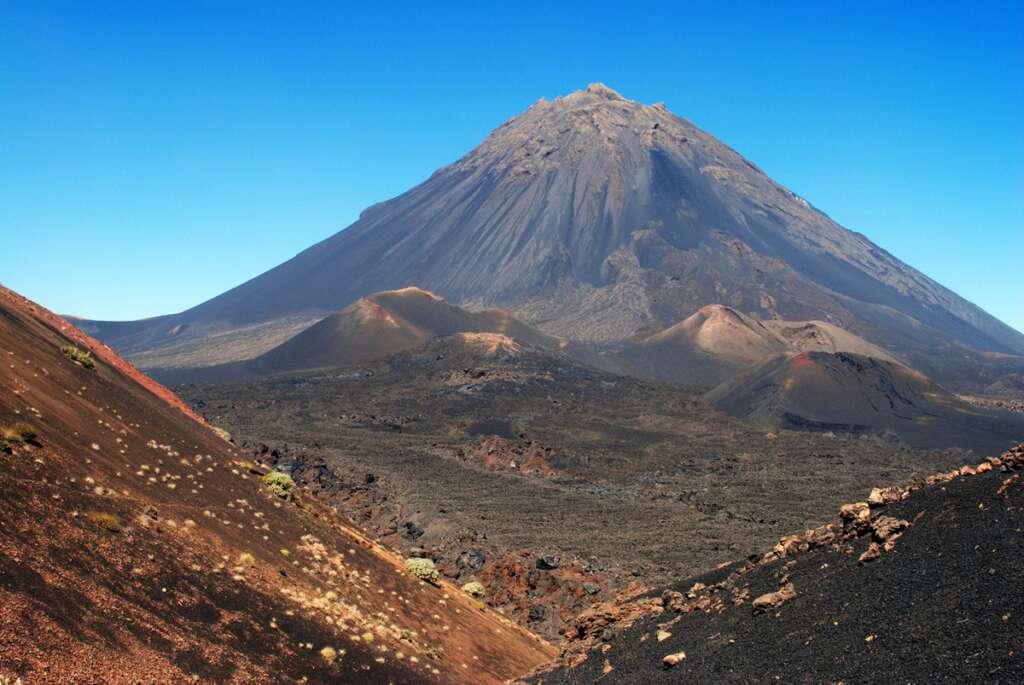El volcán de Fogo en Cabo Verde
