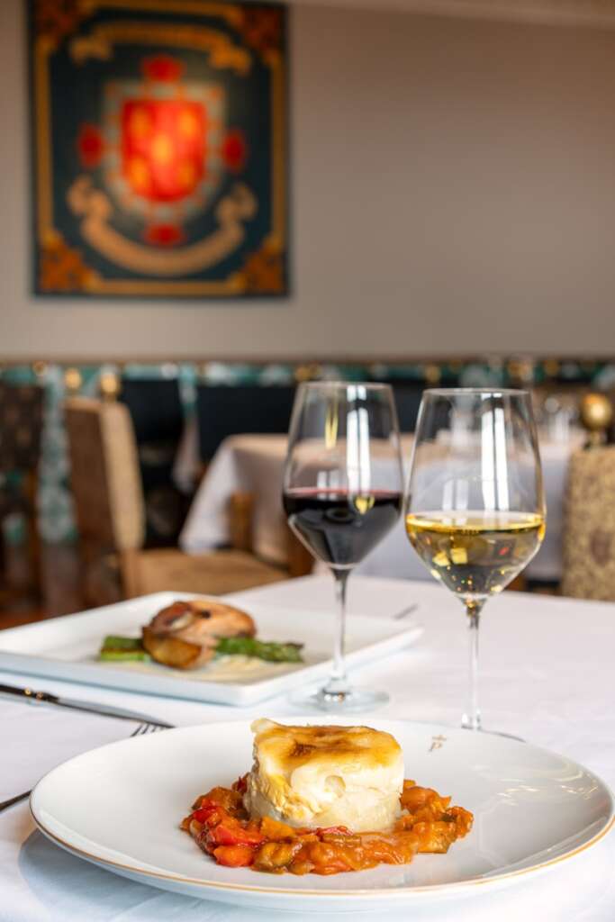 El bacalao a la baturra del Parador de Alcañiz