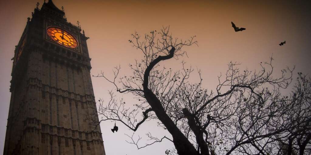 La ciudad de Londres en Halloween