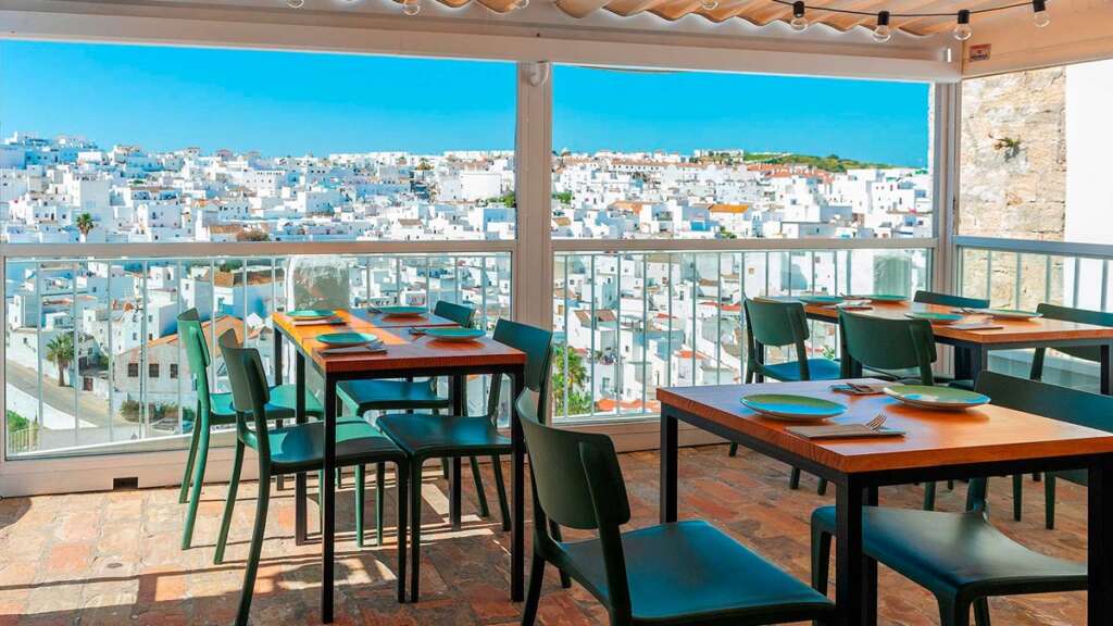 La terraza de La Judería en Vejer de la Frontera