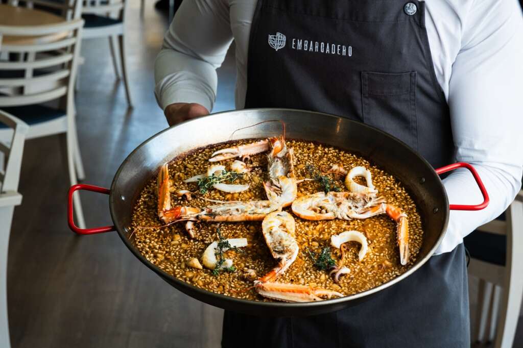 Los arroces son famosos en el Embarcadero